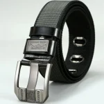 New Fashion Men's Pin Buckle Youth Overalls Canvas Waistband Belt Casual Retro Decorative Belt Fashion High-Quality Webbing Belt 5
