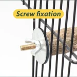 Pepper Wood Parrot Stand Pole Double Layer Toy for Bird Tiger Skin Claw Grinding Beak Grinding Stand Pole Bird Cage Accessories 5