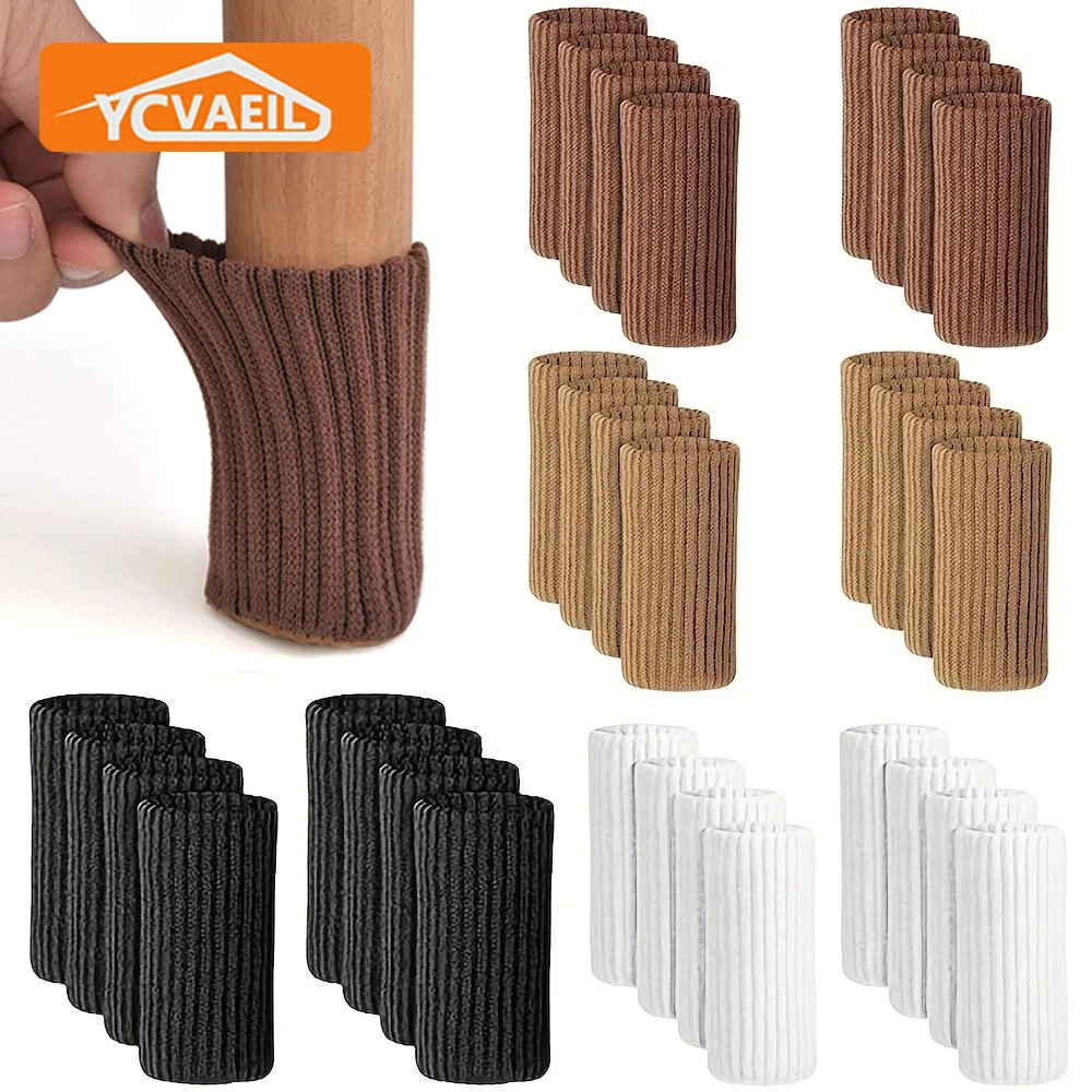 16Pcs Chair Legs Socks Knitted Furniture Feet Floor Protectors Anti-slip Pads Silent Thicken Table Chair Leg Socks Covers 16Pcs Chair Legs Socks Knitted Furniture Feet Floor Protectors Anti-slip Pads Silent Thicken Table Chair Leg Socks Covers