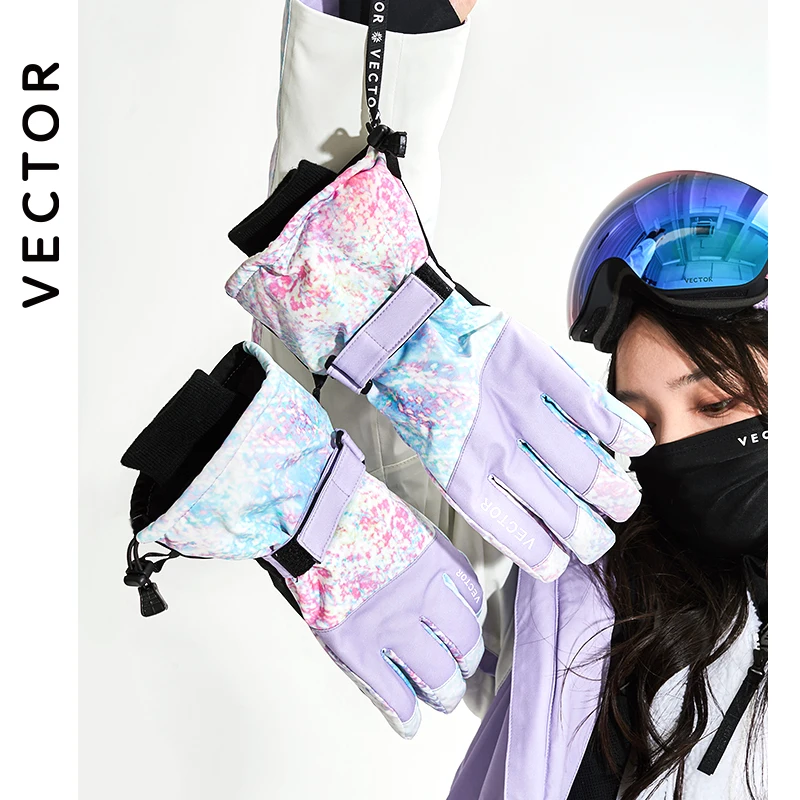 Extra Thick Men Women 2-IN-1 Mittens Ski Gloves Snowboard Snow Winter Sports Warm Waterproof Windproof Skiing Faux Leather Plam Extra Thick Men Women 2-IN-1 Mittens Ski Gloves Snowboard Snow Winter Sports Warm Waterproof Windproof Skiing Faux Leather Plam