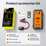 Power Bank 2000A Jump Starter Portable Charger Car Booster 12V Auto Starting Device Emergency Car Battery Starter 6