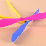5/30Pcs Plastic Bamboo Dragonfly Shape Hand Push Flying Propeller Outdoor Sports Toy Gift Rotating Flying Arrow Outdoor Games 5