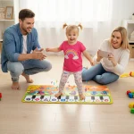 Piano Mat for Kids 80*30cm Toddlers Floor Keyboard Dance Mat Play Musical Carpet Music Instrument Toys Toddlers Girl Boy Gift 3