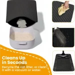 Cat Litter Mat Double Layer Pet Non Slip Big Pet Litter Box Filter MatWear Resistant Waterproof Anti-slip Cat Litter Mat 4