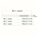 2Pcs Men's Belt Fashion Without Buckle High End Belts Black Soft PU Leather Men Belts Body No Buckle Strap 2