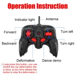 Electric RC Car 2 In 1 Transformation Robots Sports Vehicle Model Robots Boys Toys Remote Cool RC Deformation Cars Kid Toy Gifts 3