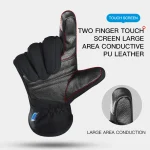 Winter Outdoor Snowy Cycling Skiing Sports Mountaineering Warm Windproof Waterproof Durable Waterproof Ski Thick Gloves