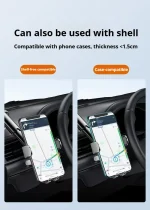 NEW Car Phone Holder Air Outlet Gravity Sensor Triangle Mount Simplicity Design Frosted Surface for Vehicle Dashboard 6