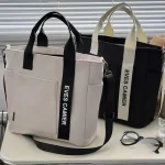 New Casual Tote Large Capacity Shoulder Bag Nylon Waterproof Canvas Handbag Simple Fashion Messenger Bags For Schoolgirl 2