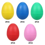 10Pcs Egg Shakers Musical Instruments Percussion Egg for Kids Puzzle Toys Easter Egg Shaker for Early Education Learning Gifts 3