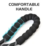 Reflective Dog Leash With Comfortable Padded Handle - Double Heavy Duty Traction Rope For Strong Dogs - Enhance Safety And Contr 5