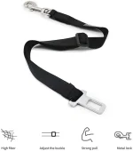 Adjustable Pet Cat Dog Car Seat  Belt Pet Seat Vehicle Dog Harness Lead Clip Safety Lever Traction Dog Collars Dog Accessoires 2