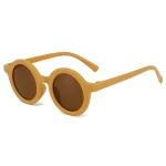 Children's sunglasses, inset style  round frame, 1-7 year old baby sunglasses, sun shading, sun protection 6