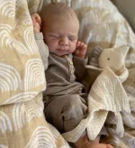 NPK 19inch Pascale Newborn Full Body Baby Reborn Doll with 3D Skin Multiple Layers Painting with Visible Veins Soft Touch Doll 2