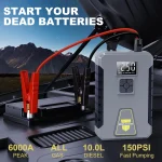 Car Battery Jump Starter Digital Display Portable Car Battery Booster Charger 26800mAh Power Bank Emergency Battery Booster 2