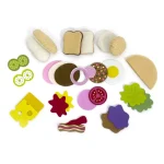 28PCS Felt Food Burger Sandwich Food Set Children Pretend to Play Food Sandwich Toys Children's Kitchen Role Playing Gifts 4
