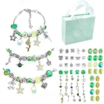 Charm Bracelet Making Kit DIY Jewelry Making Supplies Beads Unicorn Mermaid Crafts Handmade Gifts Set  for Girls Teens Age 2