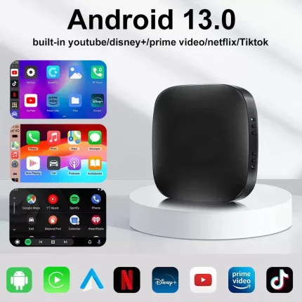 Android13 CarPlay Android Auto A133 Ai Box Wireless Box for Netflix YouTube Wireless Carplay Car Smart Systems for Wired Carplay