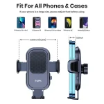 TOPK Car Phone Holder Mount for IPhone[Powerful Suction] Phone Mount for Car Dashboard Car Accessories Automobile for Smartphone 6