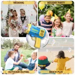 40 Hole bubble toy Launcher Handheld Portable Electric Automatic Bubble Gun Party Birthday Gift Toy(without Bubble Water) 2