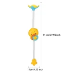 New Cute Water Spray Duck Shower Electric Bath Toy Interactive Play Game Sensory Toys for Kids Bathtime Fun Gift for Toddlers 2