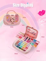 Children's cosmetics set, girl's mirror, princess, real washable, pretending to play with beauty toys, non-toxic and safe gift 5