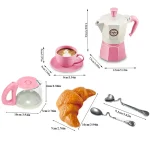 4/11PCS retend Play Simulation Coffee Set Tableware Play House/Outdoor Kitchen DIY Afternoon Tea Game Toy For Children Kids Gift 3