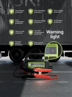 YESPER 12V/24V 6000A Jump Starter: 36400mAh Power Station + 3-Mode LED, for Gas/Diesel Engines, Cars to Boats, -40°C~60°C 4