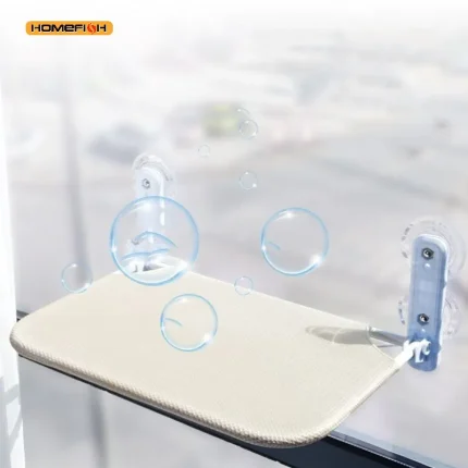 Ultra-Soft Cat Window Hammock Cloud Like Cozy Bed For Napping-Secure Mounting Space Saving Ideal For Enjoying Scenery