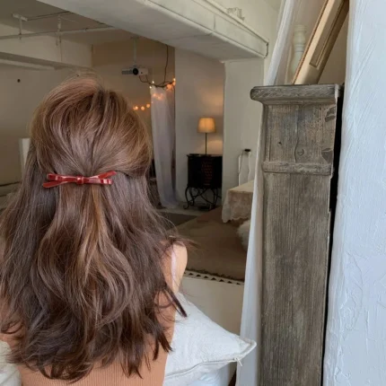 Hairpin Headdress Clip Side Girl's Word Clip Female Online Influencer Bow Back Head Bangs Top Clip Headdress Hair Pins