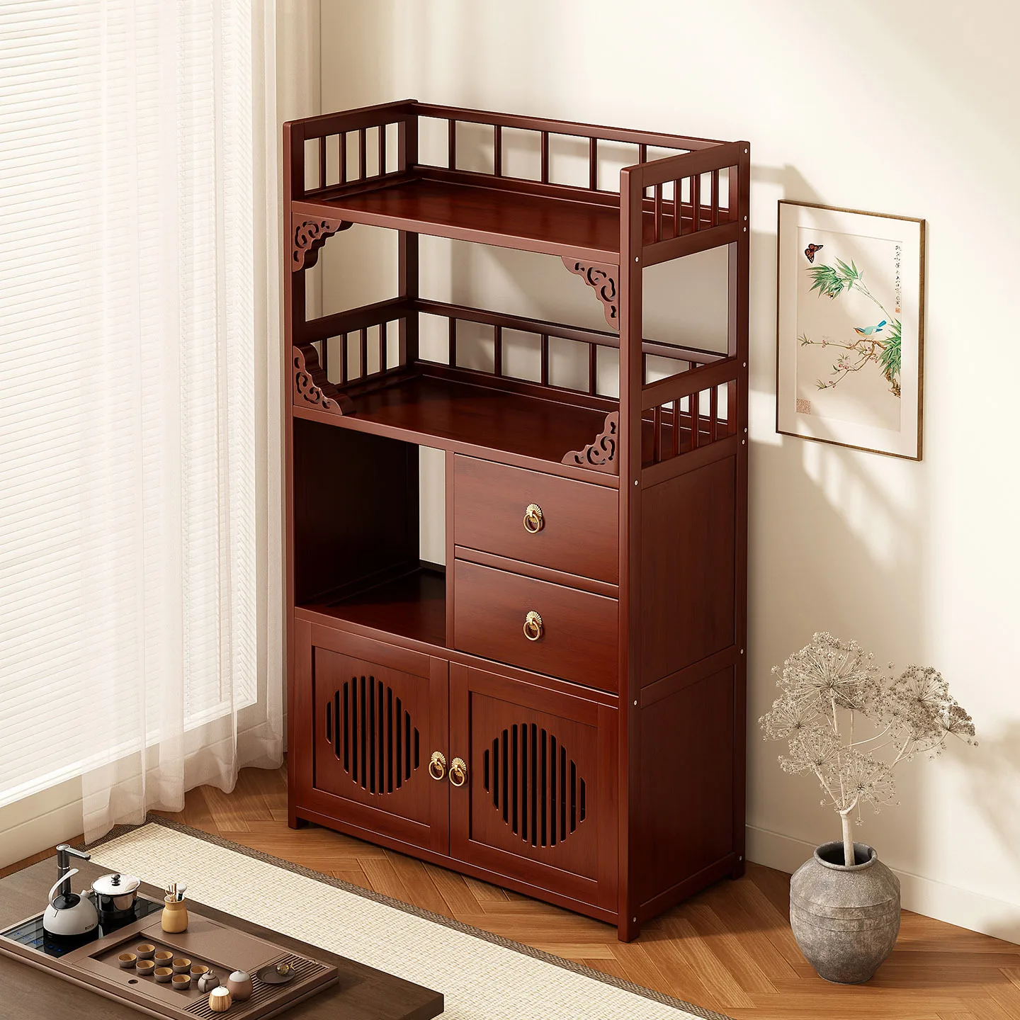 Multifunctional Furniture with Drawers & Shelves, Kitchen Cupboard, Living Room Storage Organizer, Tea Table Cabinet Multifunctional Furniture with Drawers & Shelves, Kitchen Cupboard, Living Room Storage Organizer, Tea Table Cabinet