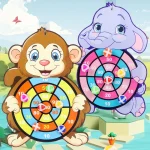 Educational Games Dart Board Baby Toy Stickey Ball Dart Indoor Sports Child Montessori Games for Children 3 to 7 Years 2