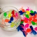 Children's Water Toy Soft Rubber Marine Life Buoy Goldfish Net Fishing Model Swimming Bathtub Holiday Gift 4
