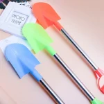 Stainless Steel Children Beach Shovel Pointed Sand Snow Shovel Thickened Outdoor Toy for Kids Play House Gift 2