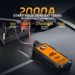 Power Bank 2000A Jump Starter Portable Charger Car Booster 12V Auto Starting Device Emergency Car Battery Starter 2