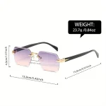 Classic Unisex Fashion Sunglasses Frameless Trendy Eyewear for Holiday Costume Suitable Best Gift for Festive Occasions 3