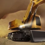 Alloy Remote Control Excavator Toy Car with Lights Sound Effect Electric Excavator Automobile Engineering Vehicle Children Gifts 4