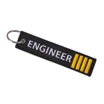 1 PC Wholesale Aviation Keychain Remove Before Flight Both Sides Embroidery Car Key Accessories Backpack Pendant Chain 3