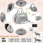 Pet Carrier Bag Airline Approved Up for Cats and Dogs Up to 20LBs, Soft Cat Carrier Dog Carrier Travel Kitten Carrier with Mat 4