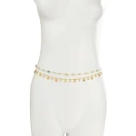 2Pcs/Set Butterfly Pendant Waist Chain for Women Simple Natural Stone Belly Chain Bikini Body Chain Summer Beach Vacation Bijou 5