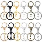 5pcs/lot Key Ring 30mm Keychain Long 70mm Lobster Clasp Key Hook Keyrings For Jewelry Making Finding DIY Key Chains Accessories 2