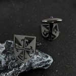 High-end Anchor Rudder Men's Cufflinks Personality Business French Shirts Cuff Links Tie Clip Lapel Pin Navy Style Gifts for Men 4