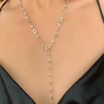 LATS New Luxury Colourful Long Tassel Necklace for Women Shiny Rhinestone Crystal Zircon Choker Bohemian Statement Jewelry Gifts 6