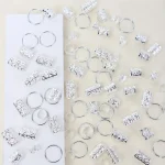 80pcs Dreadlock Hair Beads - Stylish Alloy Hair Accessories Loc Hair Jewelry for Braids for Girls and Women 6