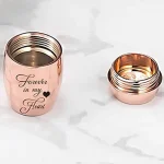 Colorful Mini Engraved Cremation Urns For Pet Human Ashes Casket Funeral Loss Of Love Aluminum alloy Cremation Pet Ashes Box 5