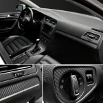 15x127cm Car 3D Carbon Fiber Roll Film Stickers DIY Vinyl Film Auto Interior Styling Carbon Fiber Decorative Decals 3