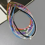 Colorful Seed Beads Choker Nekklace for Girl Spring Summer New Love Heart Design Collar Jewelry Wholesale Dropshipping 2