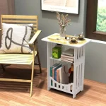 Small Bedside Table Sofa Side Table Living Room Cabinet Side End Coffee Tea Table Nightstand Storage Shelf for Bedroom Bedside 3