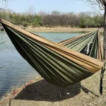 300X200CM Double Person Outdoor Garden Camping Hammock Lightweight Parachute Nylon Travel Hiking Swing Hang Sleeping Bed 4