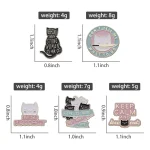 4-6Pcs/Set Punk Witch Ghost Skull Enamel Pin Cartoon Frog Black Bird Animal Medicine Bottle Brooch Clothes Lapel Badge Jewelry 3